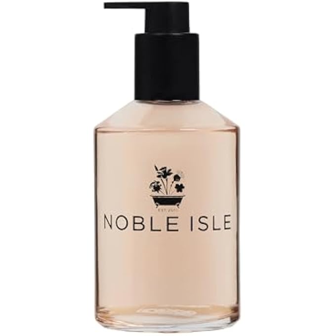 Noble Isle RHUBARB RHUBARB! LUXURY HAND WASH REFILLABLE GLASS BOTTLE 300ML - Image 1